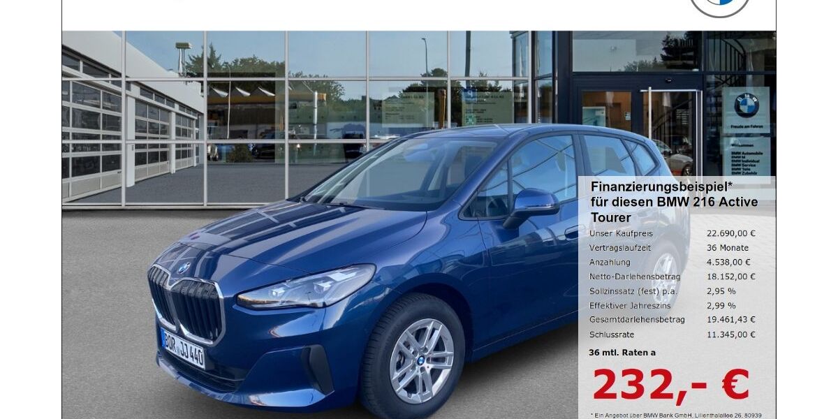 BMW 216 Active Tourer 21.406 km 21.180 &euro; Borken 46325