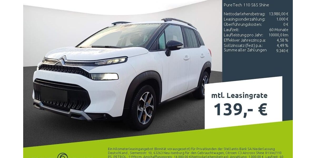 Citroen C3 Aircross 21.317 km 12.940 &euro; Borken 46325
