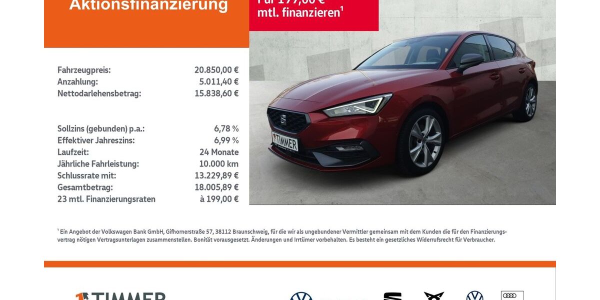 Seat Leon 23.836 km 20.220 &euro; Borken 46325