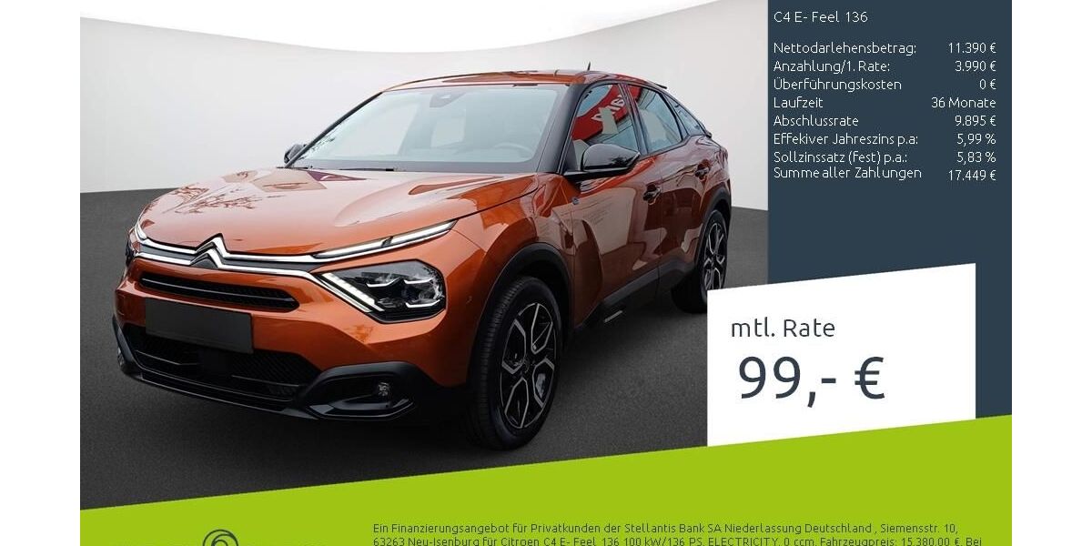 Citroen C4 39.000 km 16.949 &euro; Borken 46325