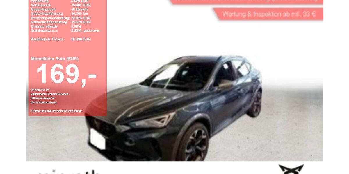 Cupra Formentor 17.801 km 25.990 &euro; Moers-Hülsdonk 47441