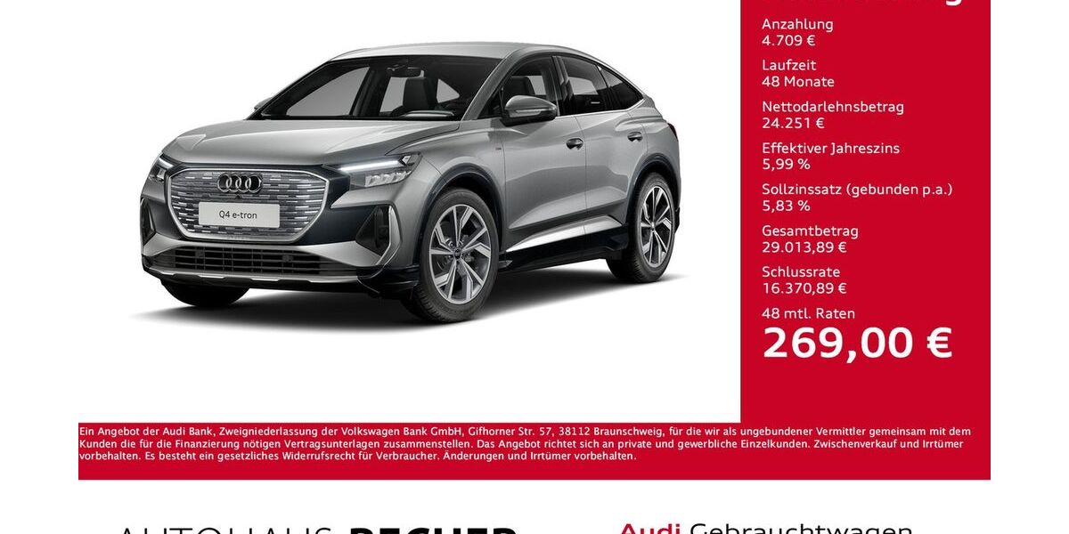 Audi Q4 e-tron 41.739 km 28.960 &euro; Wesel 46485