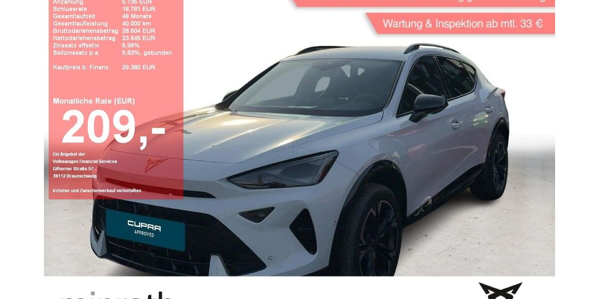 Cupra Formentor 12.115 km 29.120 &euro; Moers-Hülsdonk 47441