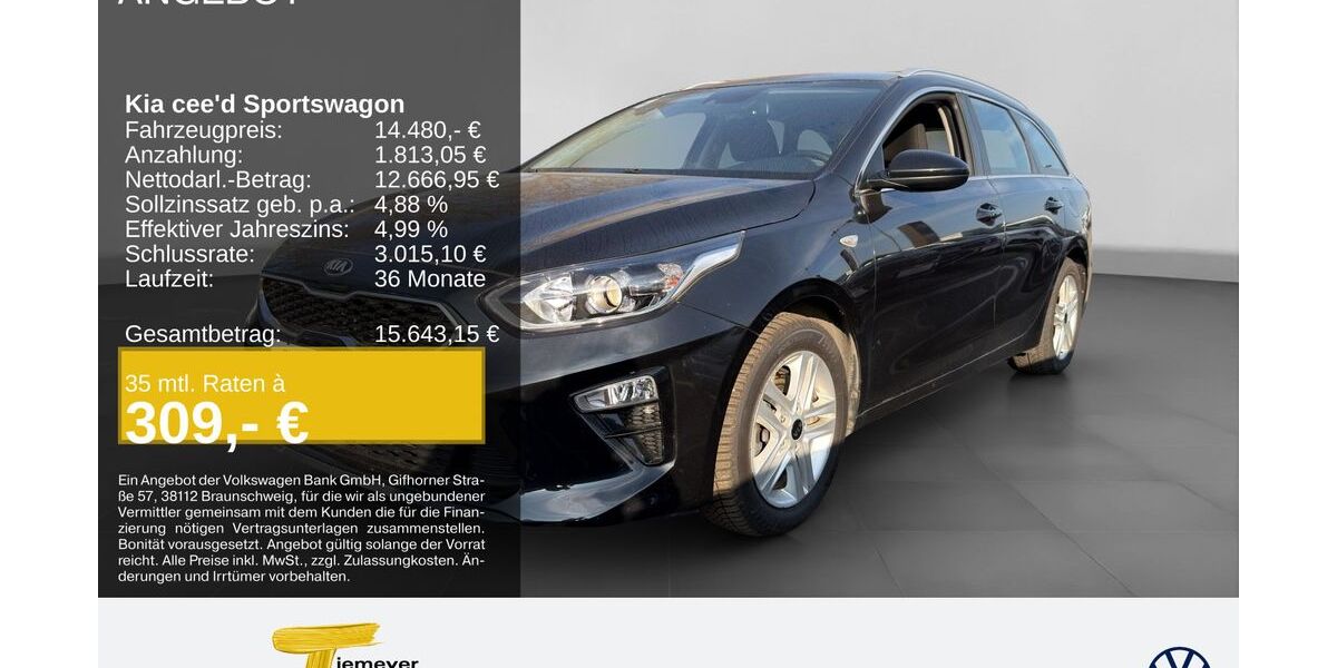 Kia ceed Sportswagon 101.386 km 14.480 &euro; Duisburg 47059