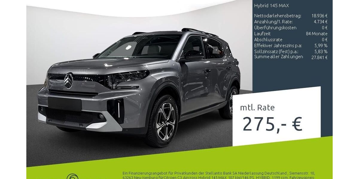 Citroen C3 Aircross 7.050 km 23.459 &euro; Bocholt 46395