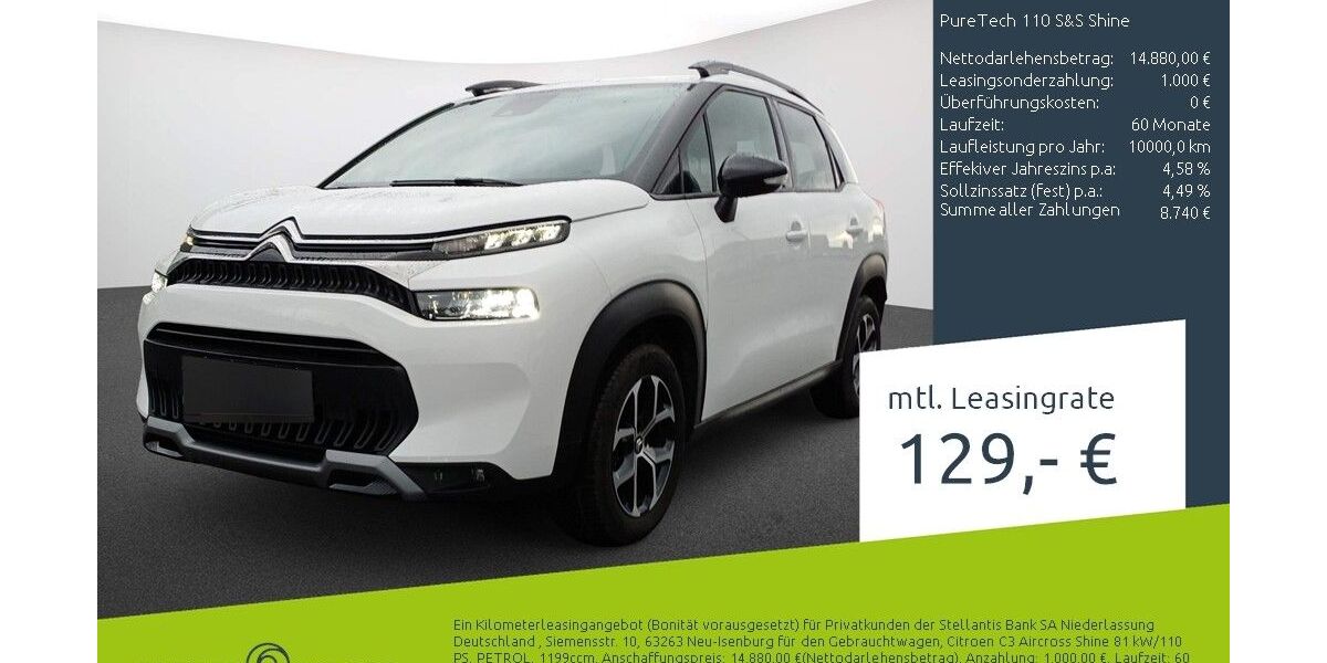 Citroen C3 Aircross 18.659 km 12.994 &euro; Bocholt 46395