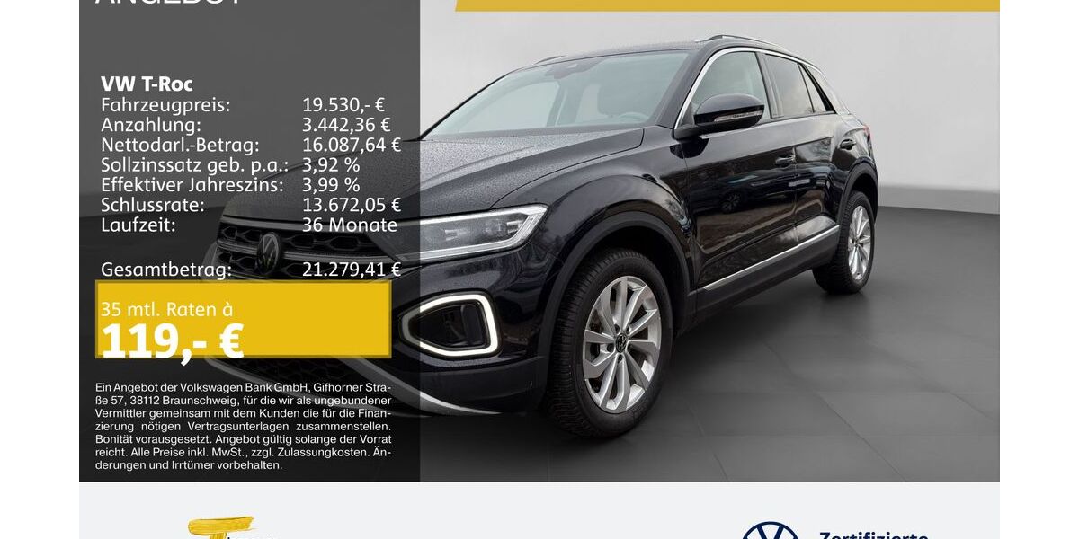 VW T-Roc 57.056 km 19.530 &euro; Duisburg 47059