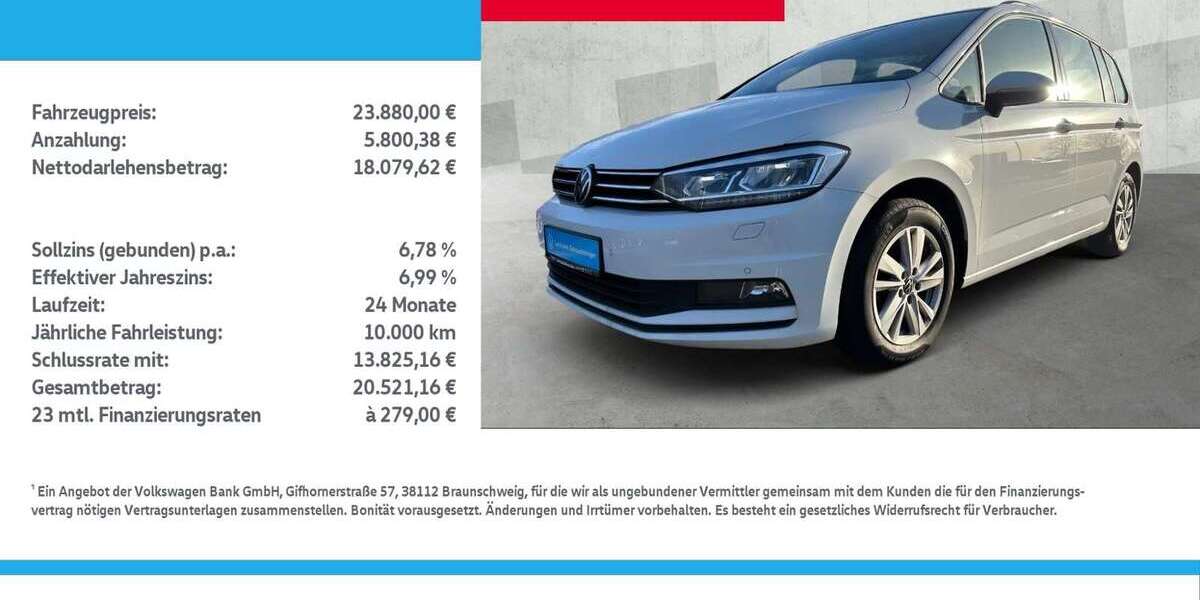 VW Touran 93.483 km 23.880 &euro; Borken 46325