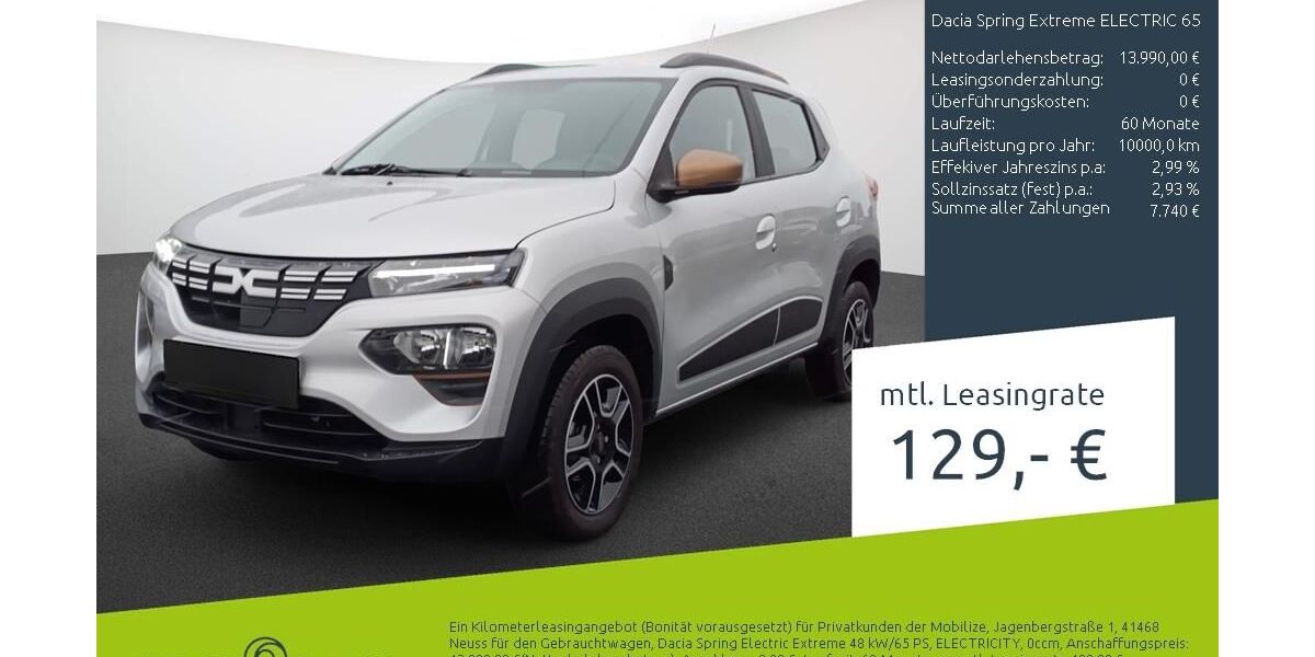 Dacia Spring 11.075 km 12.489 &euro; Borken 46325