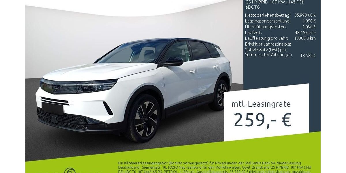 Opel Grandland (X) 5.000 km 33.480 &euro; Bocholt 46395