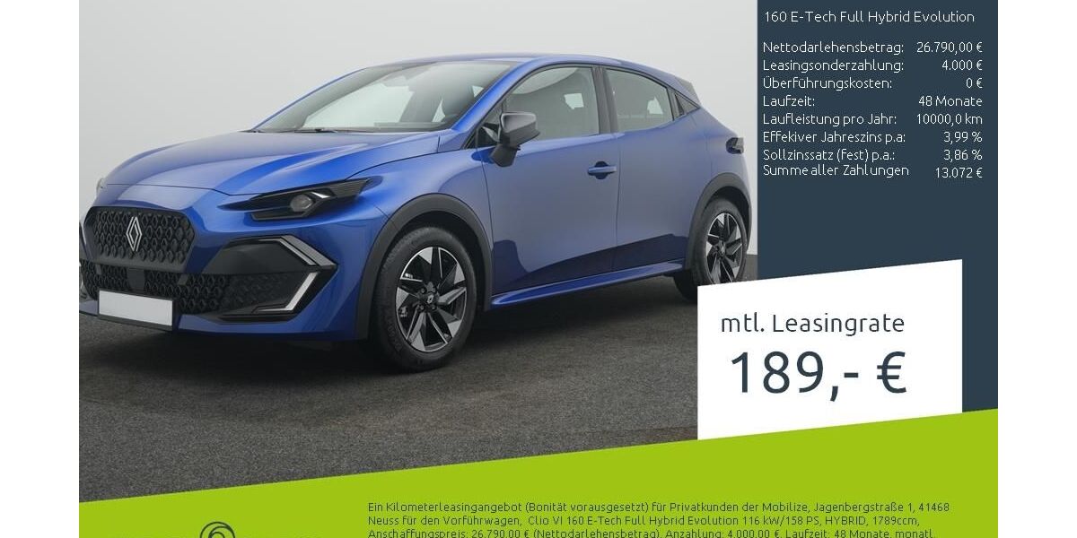 Renault Clio 2.750 km 26.790 &euro; Borken 46325