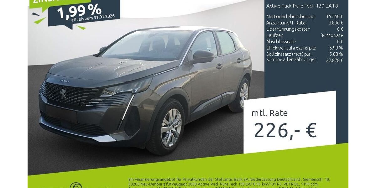 Peugeot 3008 36.183 km 19.135 &euro; Borken 46325