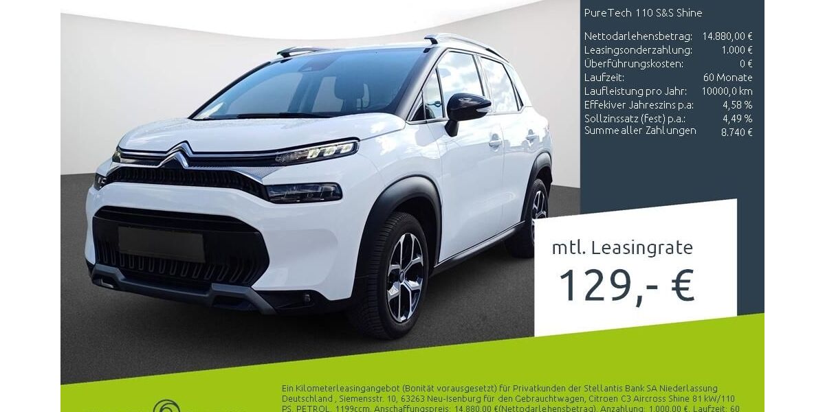Citroen C3 Aircross 11.363 km 14.870 &euro; Borken 46325