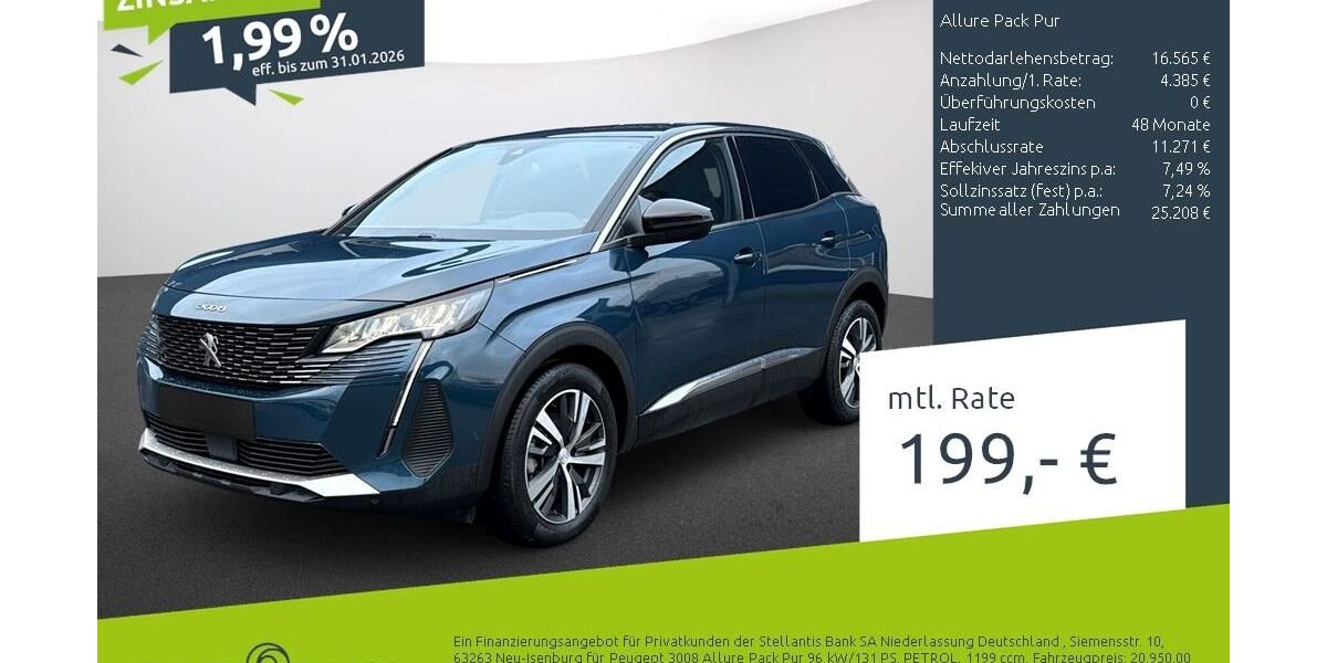 Peugeot 3008 10.700 km 20.349 &euro; Bocholt 46395