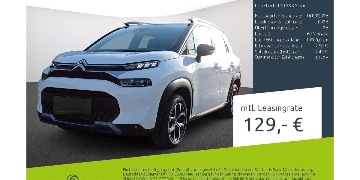 Citroen C3 Aircross 19.596 km 12.740 &euro; Bocholt 46395