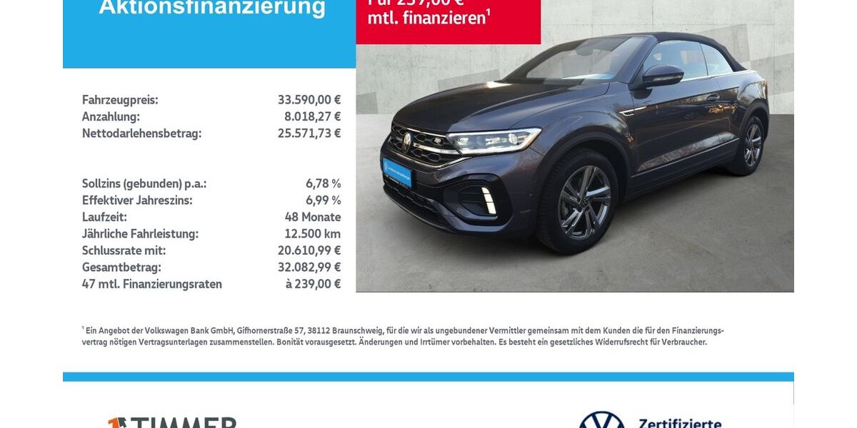 VW T-Roc 25.081 km 32.880 &euro; Borken 46325