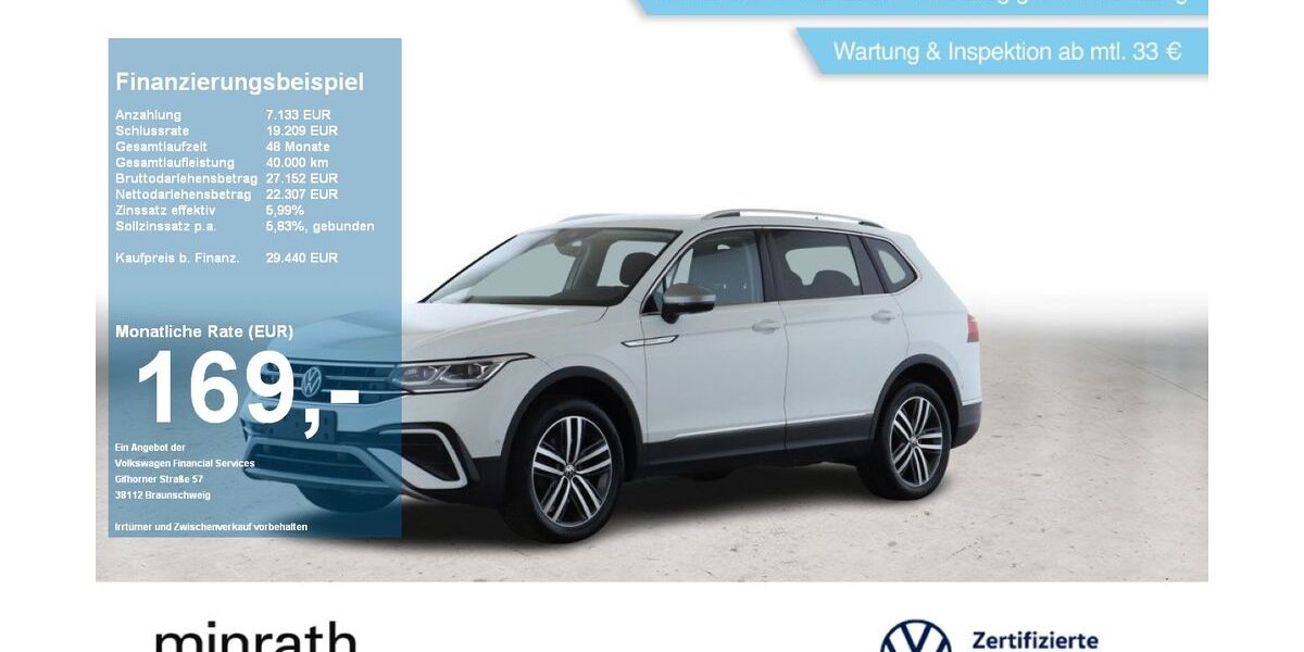 VW Tiguan Allspace 122.684 km 28.940 &euro; Duisburg-Rheinhausen 47226