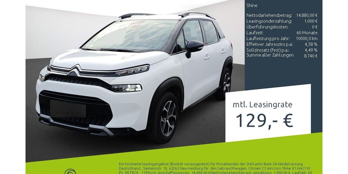 Citroen C3 Aircross 18.340 km 12.670 &euro; Bocholt 46395