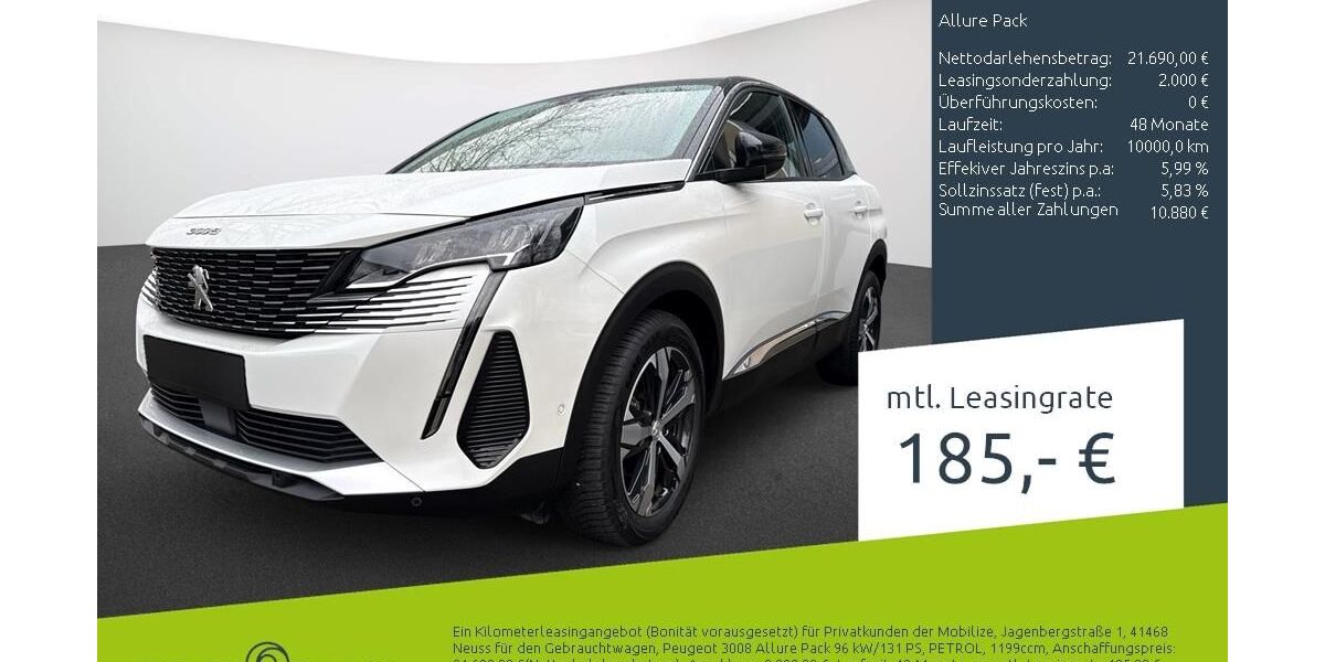 Peugeot 3008 21.620 km 20.940 &euro; Borken 46325