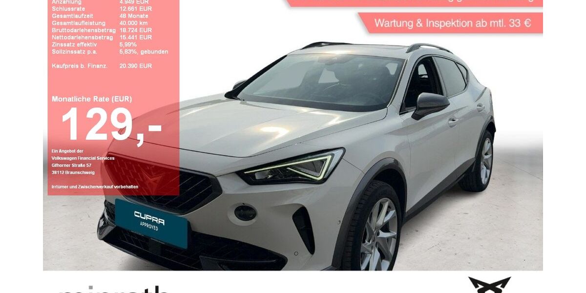 Cupra Formentor 65.212 km 20.130 &euro; Moers-Hülsdonk 47441