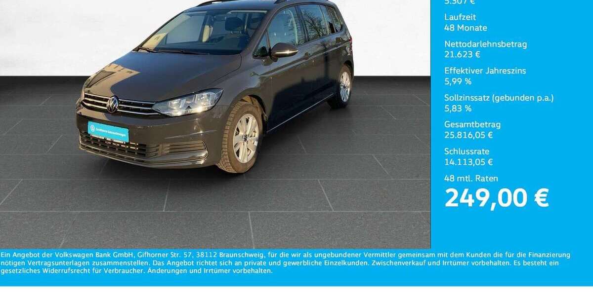 VW Touran 31.256 km 26.930 &euro; Wesel 46485