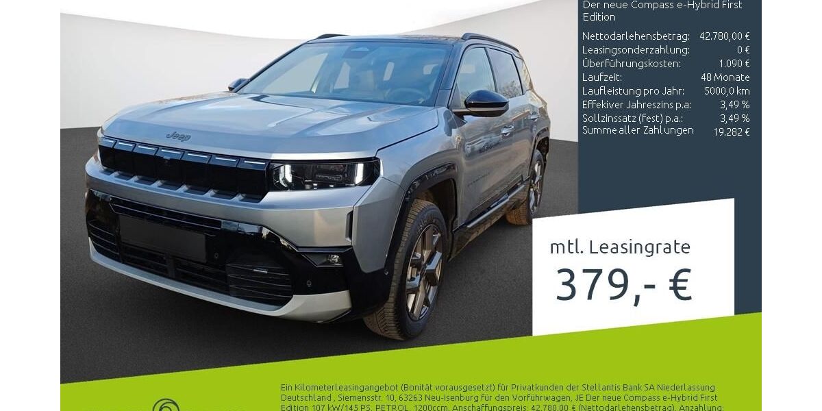 Jeep Compass 1.500 km 42.780 &euro; Borken 46325