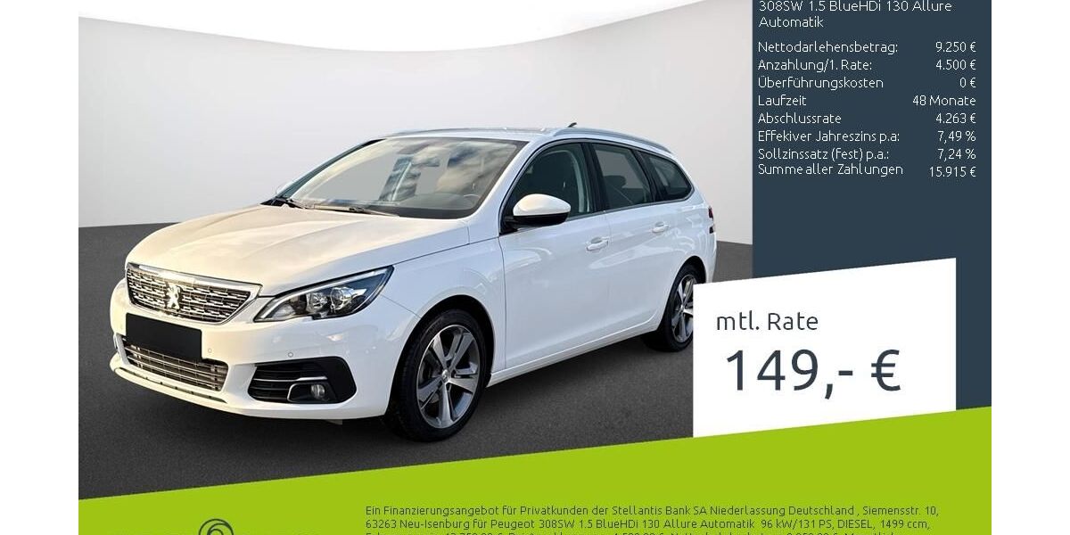 Peugeot 308 77.562 km 13.789 &euro; Borken 46325